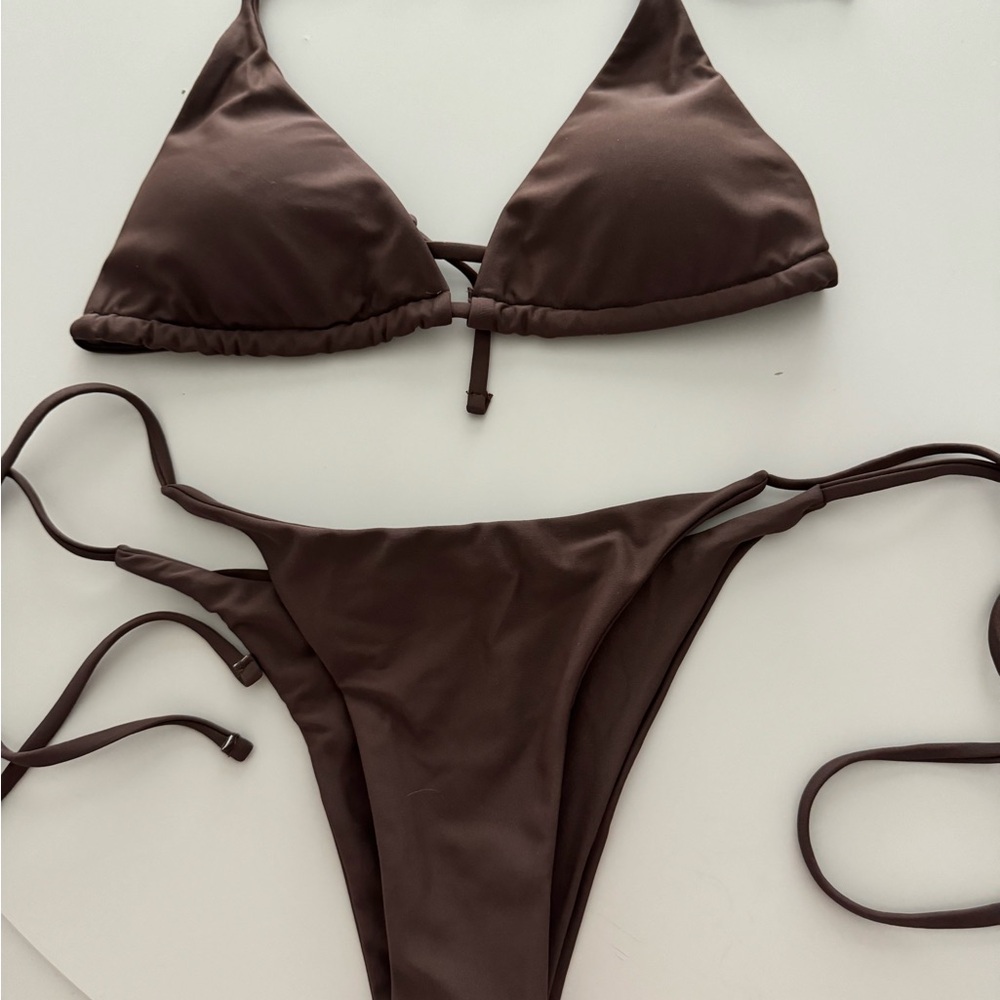 New swimsuit with beach skirt 3 piece set